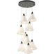 Mobius 9 Light 20.8 inch Black Pendant Ceiling Light, Standard Pipe