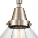 Franklin Restoration Caden 1 Light 8 inch Brushed Satin Nickel Mini Pendant Ceiling Light in Clear Glass