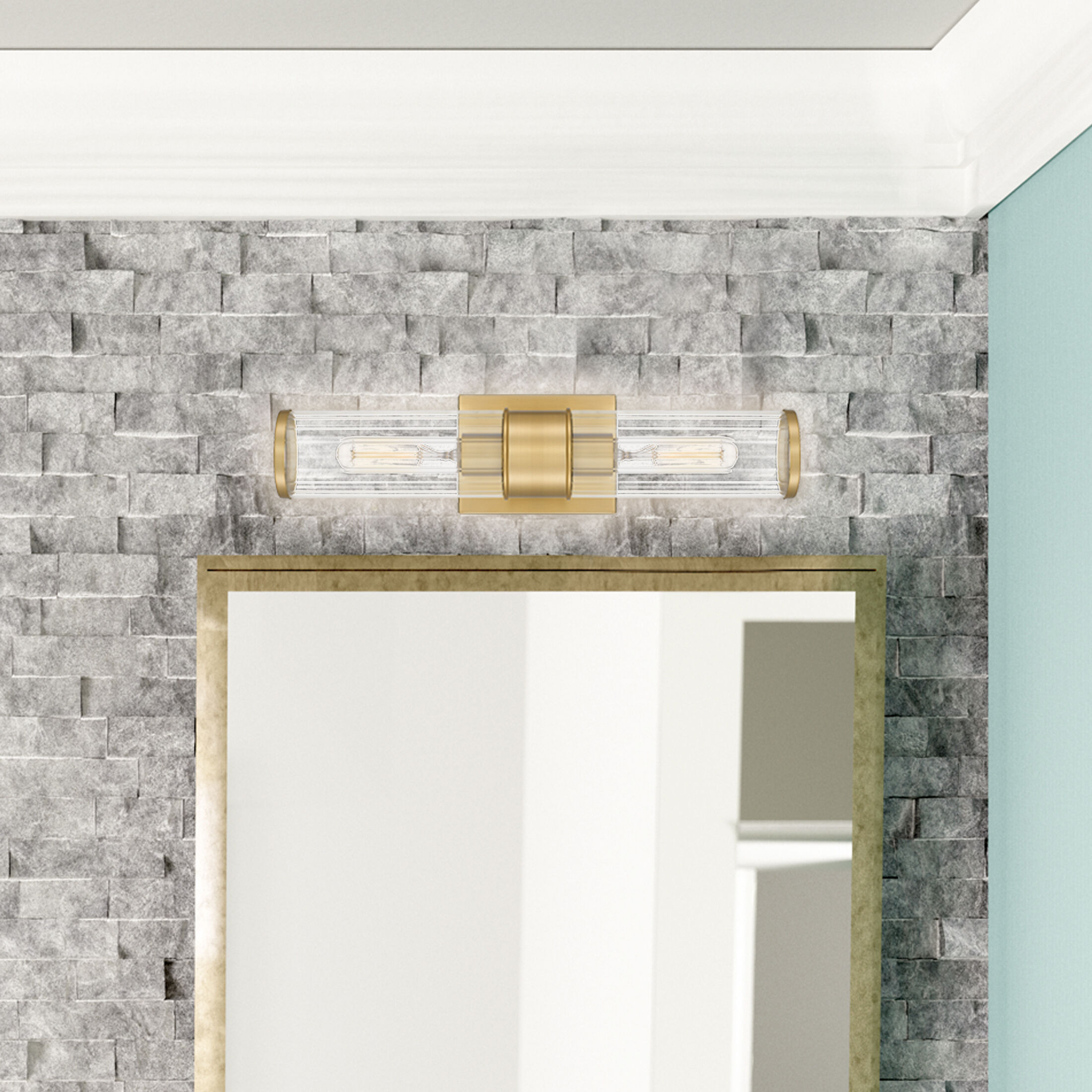 Nova Wall Sconce Wall Light in Aged Brass