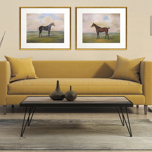 Equestrian Multi and Beige and Brown and Green Framed Art