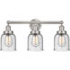 Bell 3 Light 24.5 inch Brushed Satin Nickel Bath Vanity Light Wall Light
