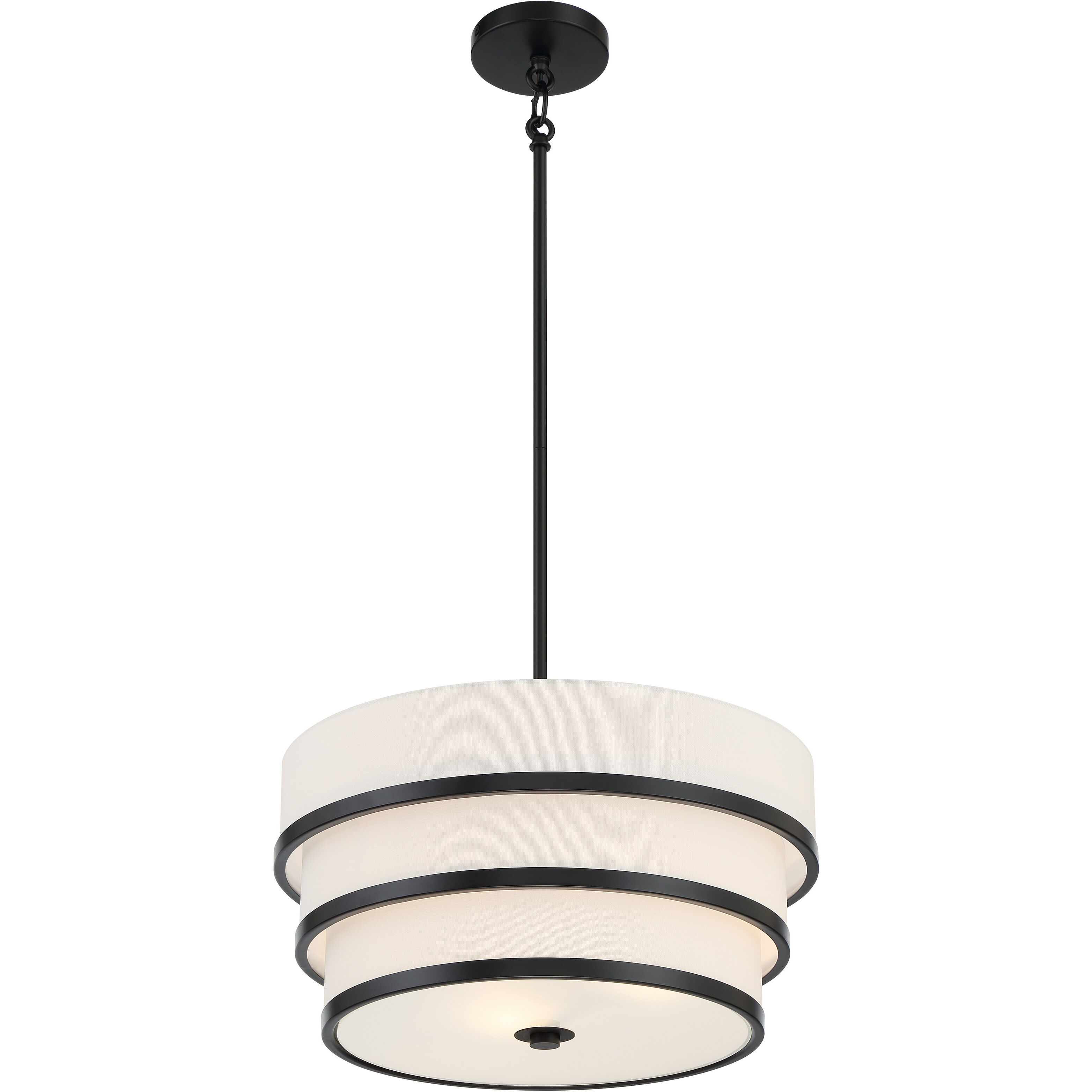 Cascade 3 Light Coal Pendant Ceiling Light