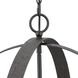 Allegheny 6 Light 32 inch Matte Black Chandelier Ceiling Light, Design Series
