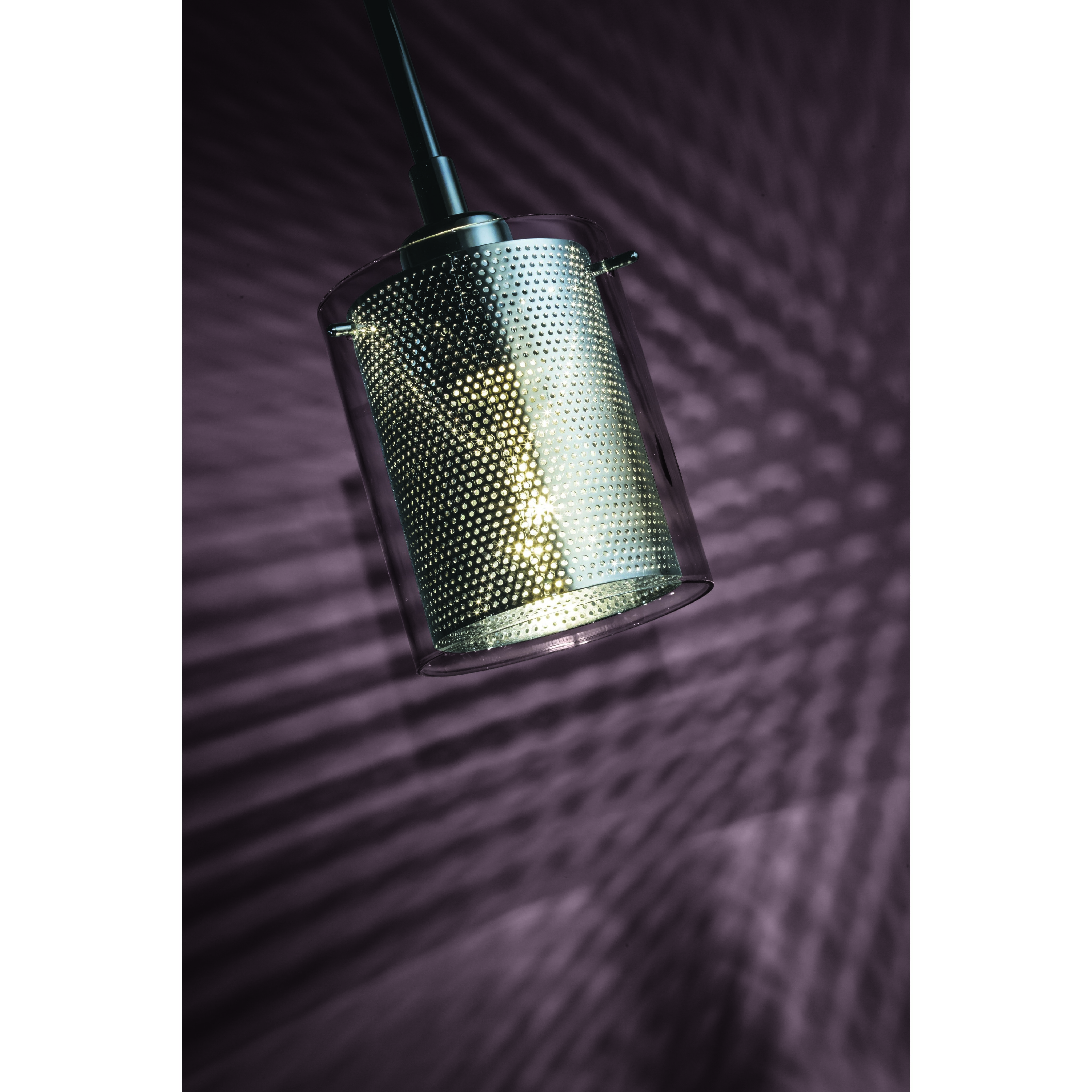 Grid II 1 Light 4.75 inch Chrome Mini Pendant Ceiling Light