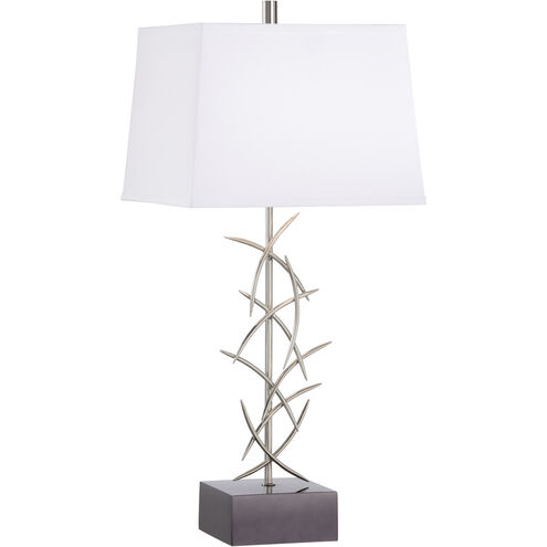 Diez 24 inch 100.00 watt Silver Table Lamp Portable Light