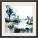 Waterside Collection Modern Rubbed Matte Espresso Wood With Honeycomb Embossing Framed Art