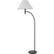 Mosley 65 inch 150 watt Charcoal Grey Floor Lamp Portable Light