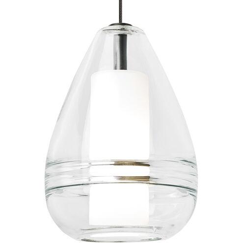 Sean Lavin Mini Ella 1 Light 120 Satin Nickel Low-Voltage Pendant Ceiling Light in Halogen, Monopoint, Clear Glass