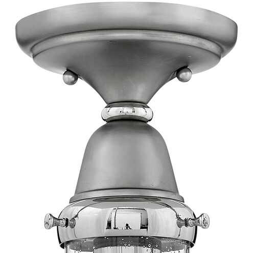 Academy LED 6.5 inch English Nickel with Polished Nickel Indoor Flush Mount Ceiling Light
