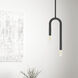 Wand 2 Light 5 inch Matte Black Pendant Ceiling Light