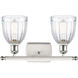 Ballston Brookfield LED 16 inch White and Polished Chrome Bath Vanity Light Wall Light in Clear Glass, Ballston