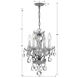 Welton 4 Light 11 inch Polished Chrome Mini Chandelier Ceiling Light in Clear Italian