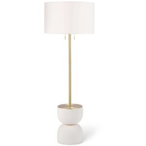 Bruno 60.5 inch 100.00 watt White Floor Lamp Portable Light
