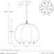 Lunaria 1 Light 24 inch Antique Brass Pendant Ceiling Light