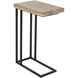 Mila 24 X 16 inch Natural C Shape Side Table