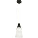 Wheatley 1 Light 15 inch Deep Patina Bronze Pendant Ceiling Light in Cased White Glass