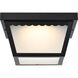 Brentwood LED 9 inch Black Outdoor Flush Mount