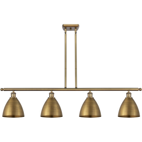 Ballston Dome 4 Light 48 inch Brushed Brass Island Light Ceiling Light