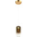 Refrax 1 Light 3.88 inch Aged Gold Brass Pendant Ceiling Light