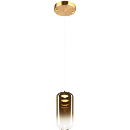 Refrax 1 Light 3.88 inch Aged Gold Brass Pendant Ceiling Light