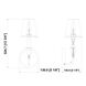 Tova 1 Light 5.25 inch Brushed Nickel Wall Sconce Wall Light