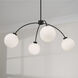 Amos 4 Light 37 inch Black Iron Chandelier Ceiling Light