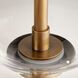 Helium 1 Light 19.5 inch Brass Pendant Ceiling Light