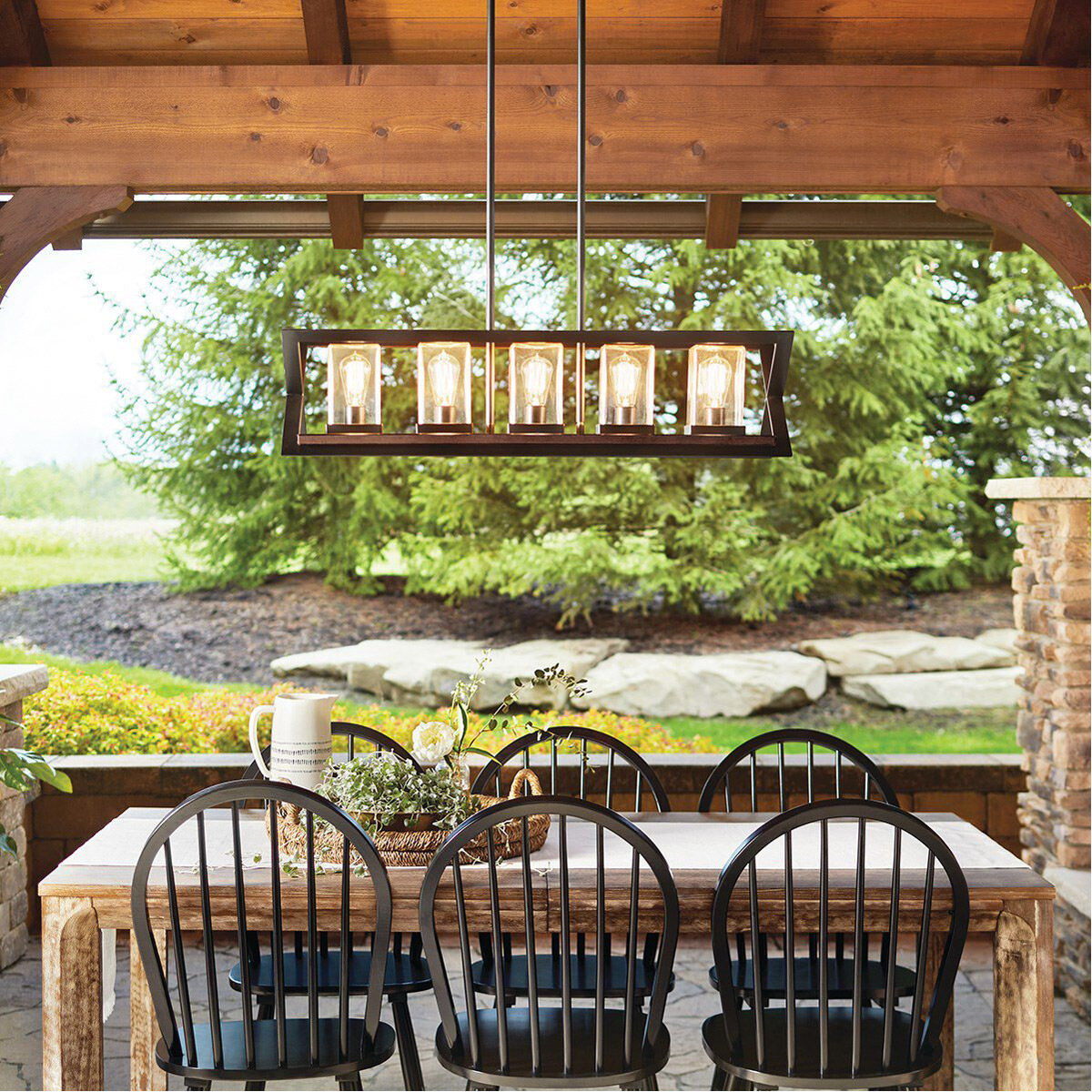 Outdoor dining chandelier online