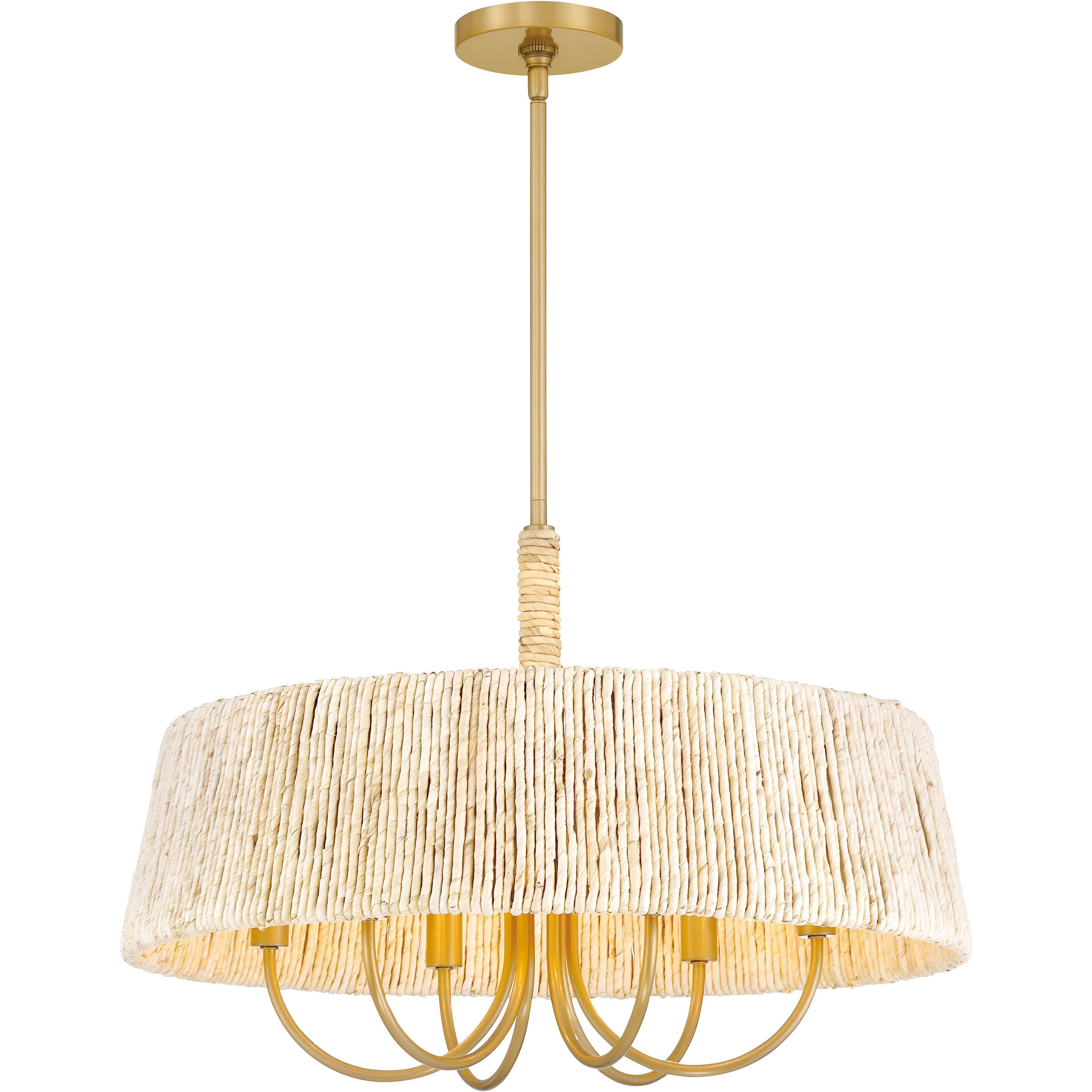 Hellia 6 Light 24 inch Legacy Brass Pendant Ceiling Light