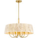 Hellia 6 Light 24 inch Legacy Brass Pendant Ceiling Light