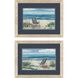 Propac Blue and White and Green and Multi Framed Art, Propac