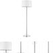 Urban Basic 53 inch 100.00 watt Polished Chrome Floor Lamp Portable Light