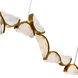Moon 70 inch Brass Chandelier Ceiling Light