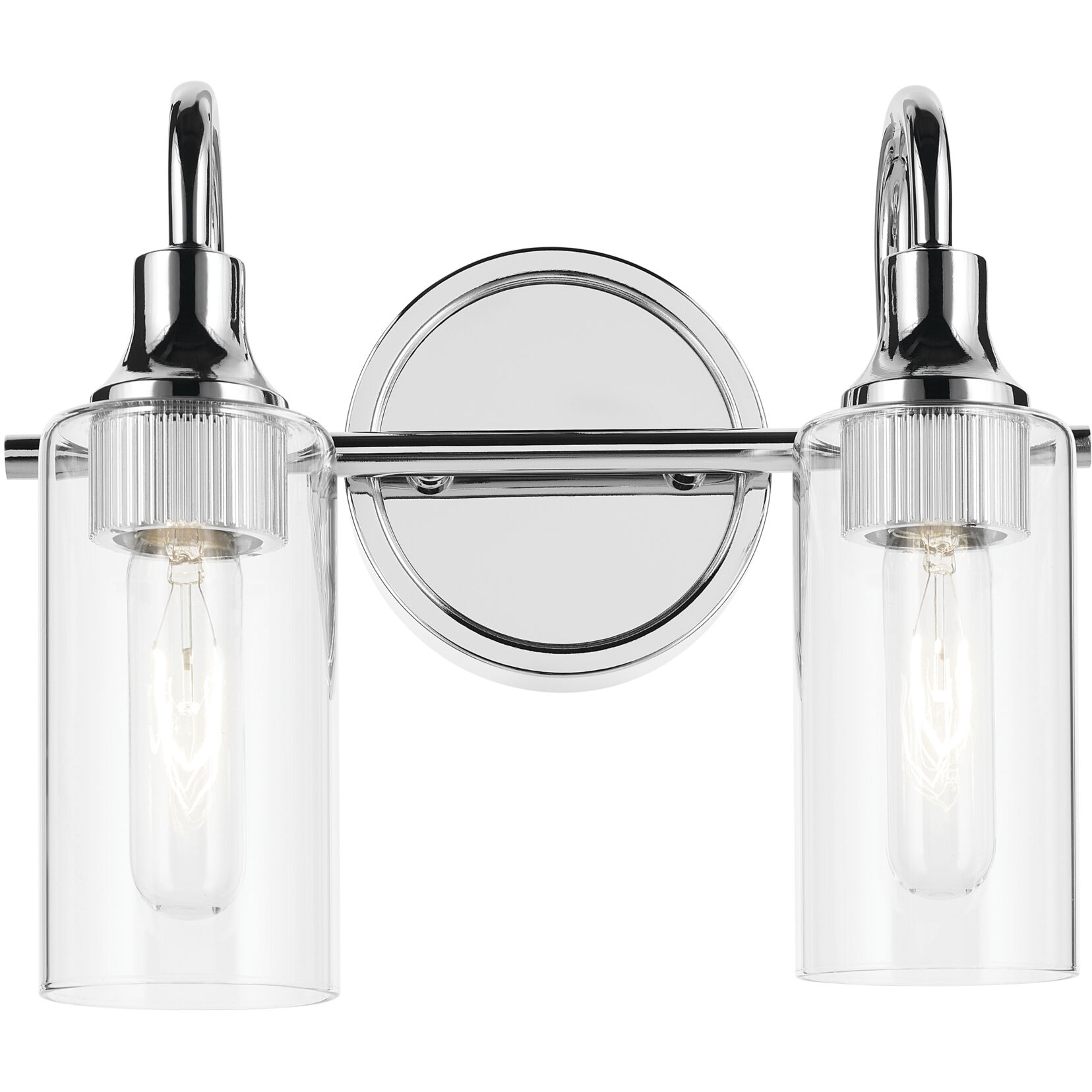 Kavi 2 Light 12.5 inch Chrome Vanity Light Wall Light