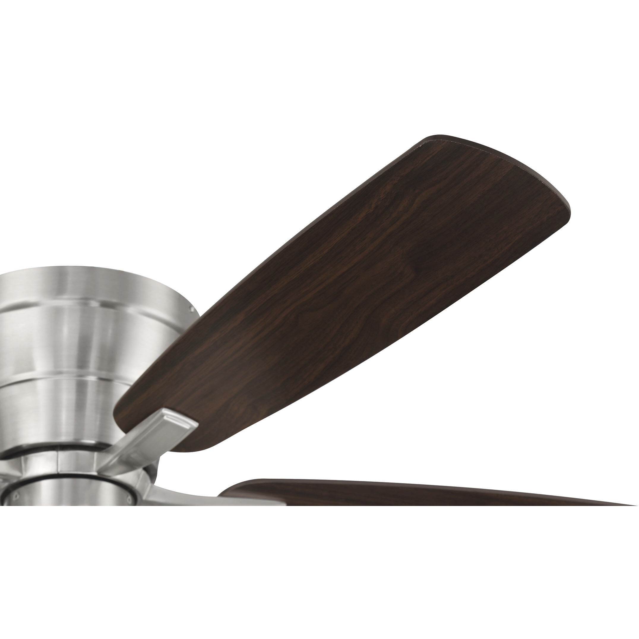 Wheeler 52 inch Brushed Polished Nickel with Driftwood/Walnut Blades Fan