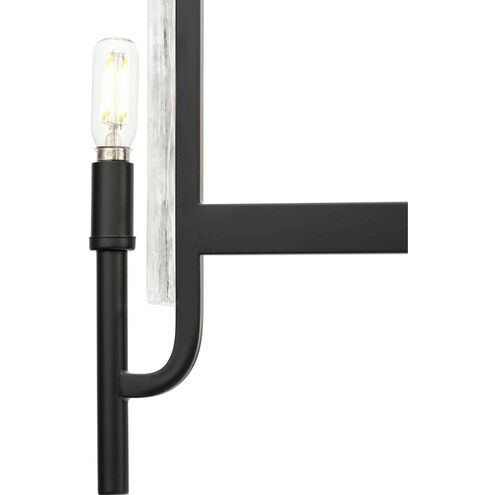 Rivera 5 Light 30 inch Matte Black Chandelier Ceiling Light, Design Series