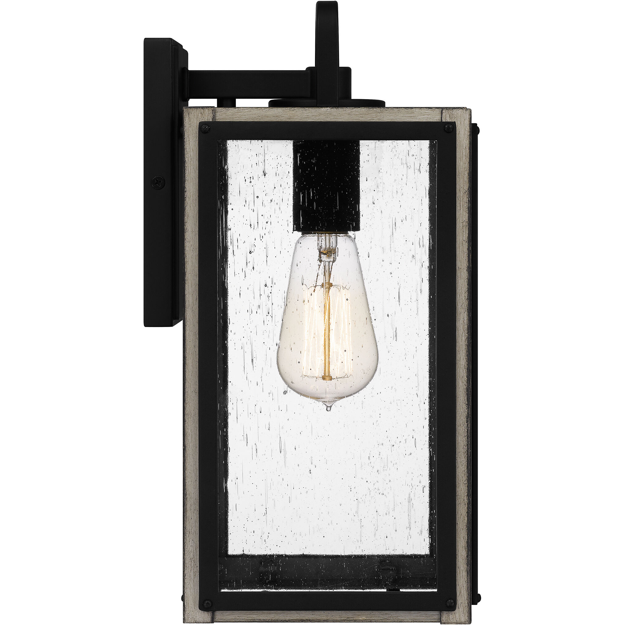 Bramshaw 1 Light 14 inch Matte Black Outdoor Wall Lantern