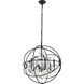 Cordelia 6 Light 26 inch black Pendant Ceiling Light