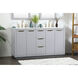 Blake 60 X 22 X 34 inch Grey Vanity Sink Set