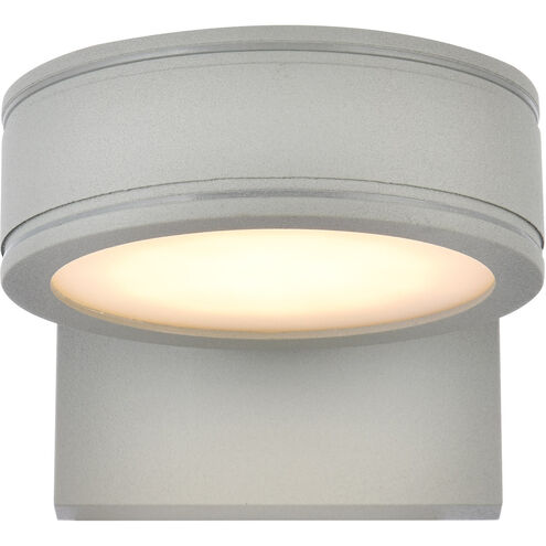 Raine 5 inch Silver Outdoor Wall Light