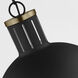 TOB by Thomas O'Brien Hanks 1 Light 16 inch Midnight Black Pendant Ceiling Light