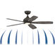 Doren 52 inch Matte Greige with Weathered Wood Blades Ceiling Fan