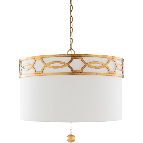 Yates 3 Light 23 inch White Pendant Ceiling Light