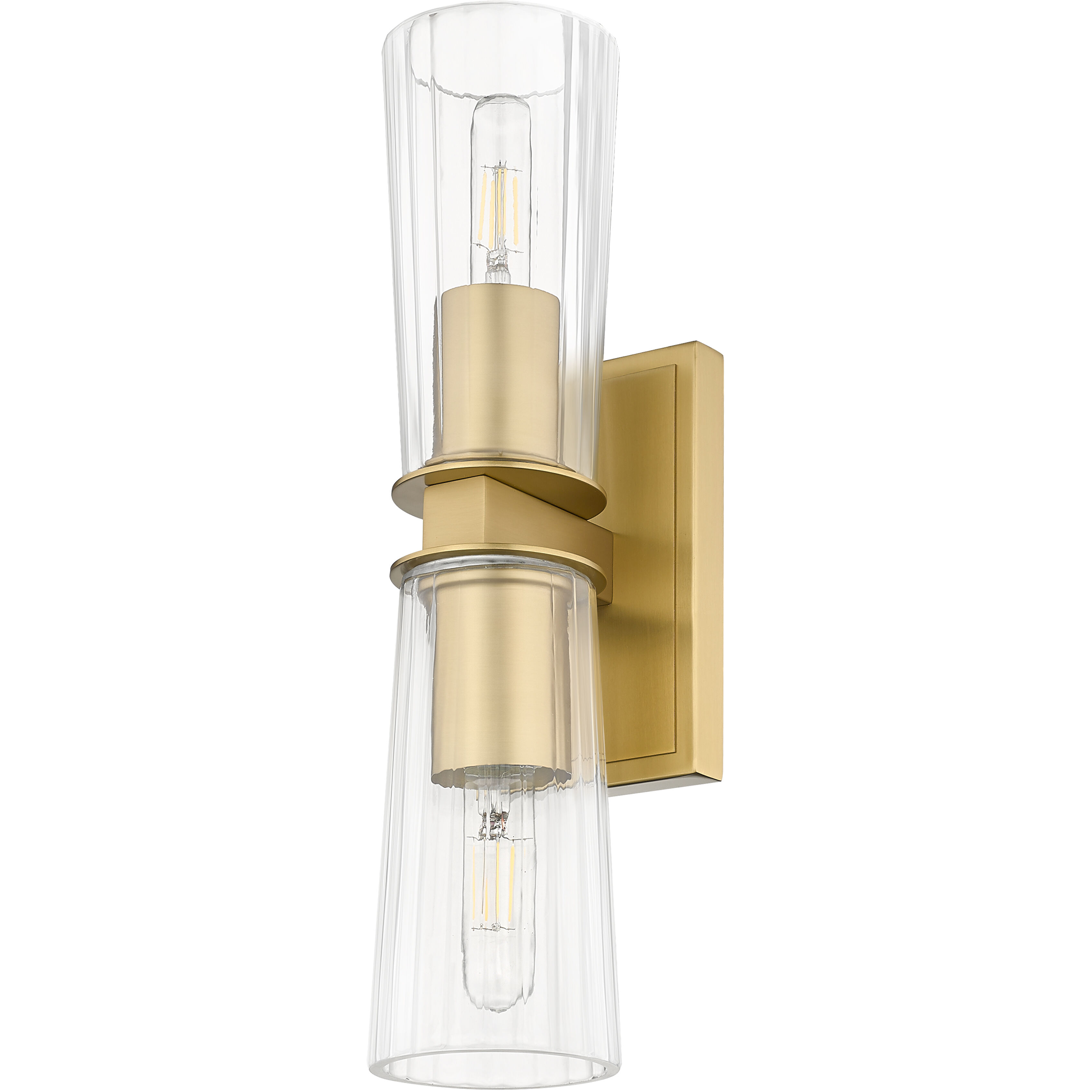 Titus 2 Light 4.5 inch Modern Gold Wall Sconce Wall Light