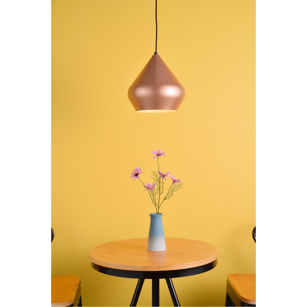 Axiom 1 Light 10 inch Honey Gold Pendant Ceiling Light