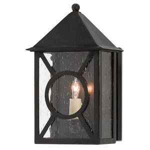 Ripley 1 Light 12 inch Midnight Outdoor Wall Sconce, Small