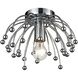 Momotombo 1 Light 12 inch Chrome Flush Mount Ceiling Light
