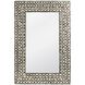 Anita 35.8 X 24 inch Black and White Wall Mirror, Rectangular