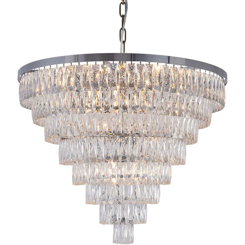 Canada 27 Light 36 inch Chrome Chandelier Ceiling Light