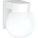 Brentwood 1 Light 7 inch White Outdoor Wall Mount